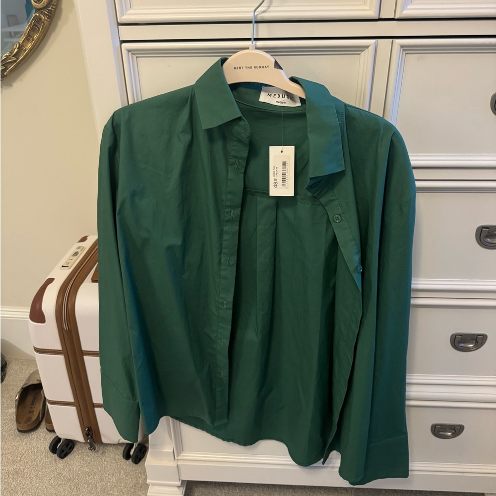 Green Women's Blouse by H&M